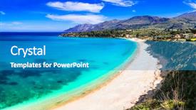  Presentation with vacation - Amazing slide deck having seaside - vacation in sicily island beautiful backdrop and a teal colored foreground