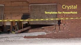  Presentation with new heights - Presentation theme with seaside-heights-nj-jan-13 background and a tawny brown colored foreground