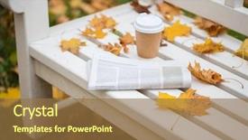  Presentation with season greeting 2022 - Beautiful slides featuring season and news concept - newspaper backdrop and a tawny brown colored foreground