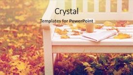  Presentation with cup coffee - Theme featuring gazette - season and news concept background and a lemonade colored foreground