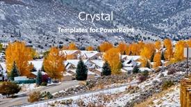  Presentation with changing season - Colorful PPT layouts enhanced with season changing first snow backdrop and a seafoam green colored foreground