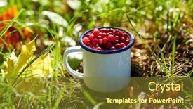  Presentation with maple leaves - Slides featuring season-gardening-and-harvesting-concept background and a tawny brown colored foreground