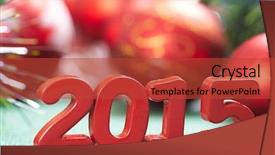  Presentation with time - Presentation theme consisting of season greetings 2015 - christmas time background and a  colored foreground