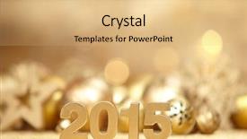  Presentation with new year - Presentation enhanced with season greetings 2015 - new year concept background and a  colored foreground