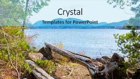  Presentation with fall lake - Slides consisting of season taken in bc canada background and a arctic colored foreground