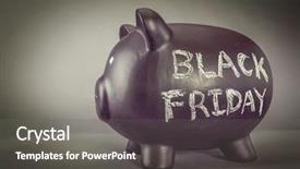  Presentation with piggy bank broken piggybank - Amazing slide set having seasonal investing - black piggy bank black friday backdrop and a gray colored foreground