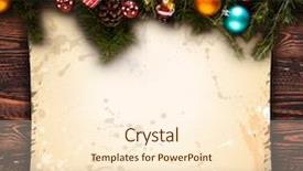  Presentation with merry christmas - Beautiful presentation theme featuring seasonal stuff over an old backdrop and a  colored foreground