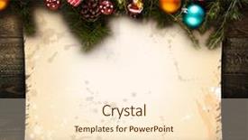  Presentation with aged wood - PPT theme featuring seasonal stuff over an old background and a cream colored foreground