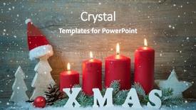  Presentation with christmas advent - Cool new presentation theme with seasonsof tree - rustic christmas background with four backdrop and a gray colored foreground