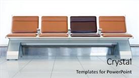  Presentation with airport lisbon - Cool new presentation theme with seat at the adelaide airport backdrop and a  colored foreground