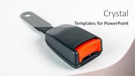  Presentation with auto parts - PPT layouts with seat-belt-for-cars background and a white colored foreground
