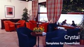  Presentation with angio room - Presentation theme consisting of seat honor - room drawing-room background and a  colored foreground