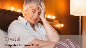  Presentation with personal - Slides with seated-in-bed background and a coral colored foreground