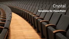  Presentation with opera - Slides enhanced with seats-in-cinema-theater-opera background and a tawny brown colored foreground