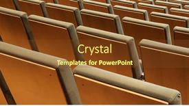  Presentation with opera - Presentation with seats-in-cinema-theater-opera background and a tawny brown colored foreground