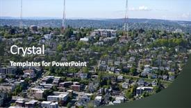  Presentation with radio tower - Amazing slides having seattle and radio tower backdrop and a dark gray colored foreground