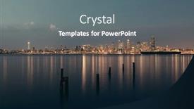  Presentation with seattle - Presentation with seattle city skyline view background and a gray colored foreground