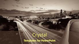  Presentation with architecture city - Amazing slide deck having seattle city view with urban backdrop and a tawny brown colored foreground