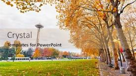  Presentation with seattle - Cool new slides with seattle-usa-landscape-of-seattle backdrop and a coral colored foreground