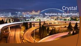  Presentation with seattle - Slides enhanced with seattle-washington-usa-highways background and a ocean colored foreground