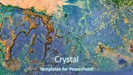  Presentation with biology seaweed - Beautiful PPT theme featuring seaweed and colored bacteria backdrop and a ocean colored foreground