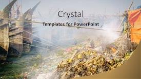  Presentation with seaweed - Amazing slide set having seaweed-smoldering-on-the-bank backdrop and a light gray colored foreground