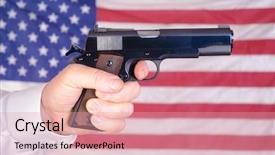  Presentation with second amendment - Presentation design featuring dresden germany cathedral of the background and a light blue colored foreground