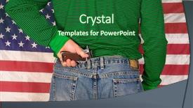  Presentation with second amendment - Presentation theme with second amendment - man standing in front background and a forest green colored foreground