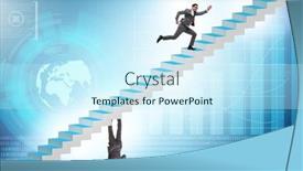  Presentation with career - PPT theme consisting of second-career-concept-with-two background and a cool aqua colored foreground