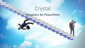  Presentation with career - PPT layouts consisting of second-career-concept-with-two background and a sky blue colored foreground