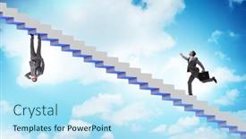  Presentation with career - PPT layouts consisting of second-career-concept-with-two background and a sky blue colored foreground