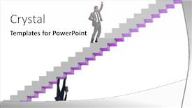  Presentation with career - Slides enhanced with second-career-concept-with-two background and a white colored foreground