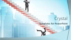  Presentation with career - PPT theme enhanced with second-career-concept-with-two background and a sky blue colored foreground