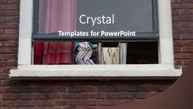  Presentation with maps - Colorful presentation design enhanced with second-use-of-books backdrop and a gray colored foreground