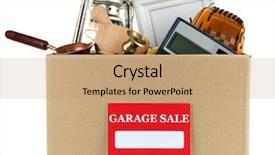  Presentation with get ready - PPT theme having second - box of unwanted stuff ready background and a coral colored foreground