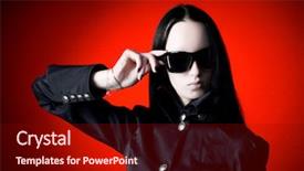  Presentation with secret - Presentation with secret agents - goth woman with sunglasses background and a wine colored foreground