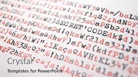  Presentation with secret - Colorful slide deck enhanced with secret-code-words-written backdrop and a lemonade colored foreground