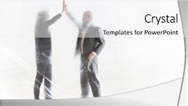  Presentation with photograph - Slides with secret meeting - business conceptual photograph of two background and a white colored foreground