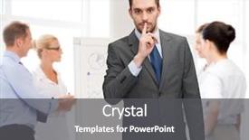  Presentation with people - Cool new presentation design with secret meeting - business office gesture and people backdrop and a dark gray colored foreground