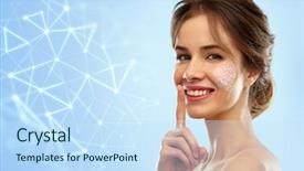  Presentation with nano technology - Audience pleasing presentation consisting of secret science and future technology backdrop and a sky blue colored foreground