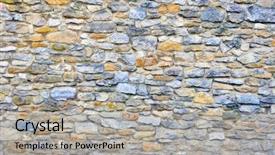  Presentation with stone age - Audience pleasing PPT layouts consisting of section of a stone backdrop and a light gray colored foreground