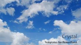  Presentation with sky blue - Audience pleasing PPT theme consisting of section-of-blue-sky backdrop and a light blue colored foreground