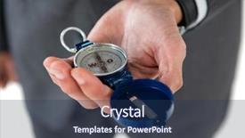  Presentation with compass nautical - Audience pleasing theme consisting of section of businessman holding compass backdrop and a  colored foreground