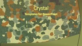  Presentation with german - Cool new PPT layouts with section of contemporary german camouflage backdrop and a tawny brown colored foreground