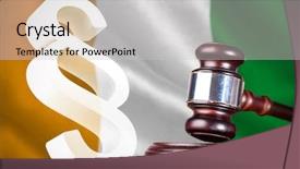  Presentation with vector - Colorful slides enhanced with section symbol against ivory backdrop and a light gray colored foreground