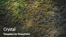  Presentation with moss - Presentation theme consisting of sections - ground in cross section background and a dark gray colored foreground