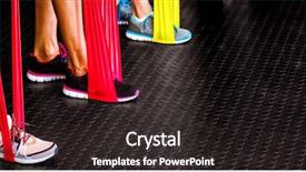  Presentation with resistance - Beautiful PPT theme featuring sections - low section of athletes exercising backdrop and a wine colored foreground