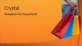  Presentation with saffron - Theme having sections - low section of man carrying background and a gold colored foreground