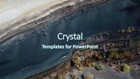  Presentation with earth crust - Cool new slide set with sections - stratum of earth crust backdrop and a tawny brown colored foreground