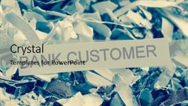  Presentation with bank - Audience pleasing slide deck consisting of secure document destruction - shredded bank customer backdrop and a mint green colored foreground